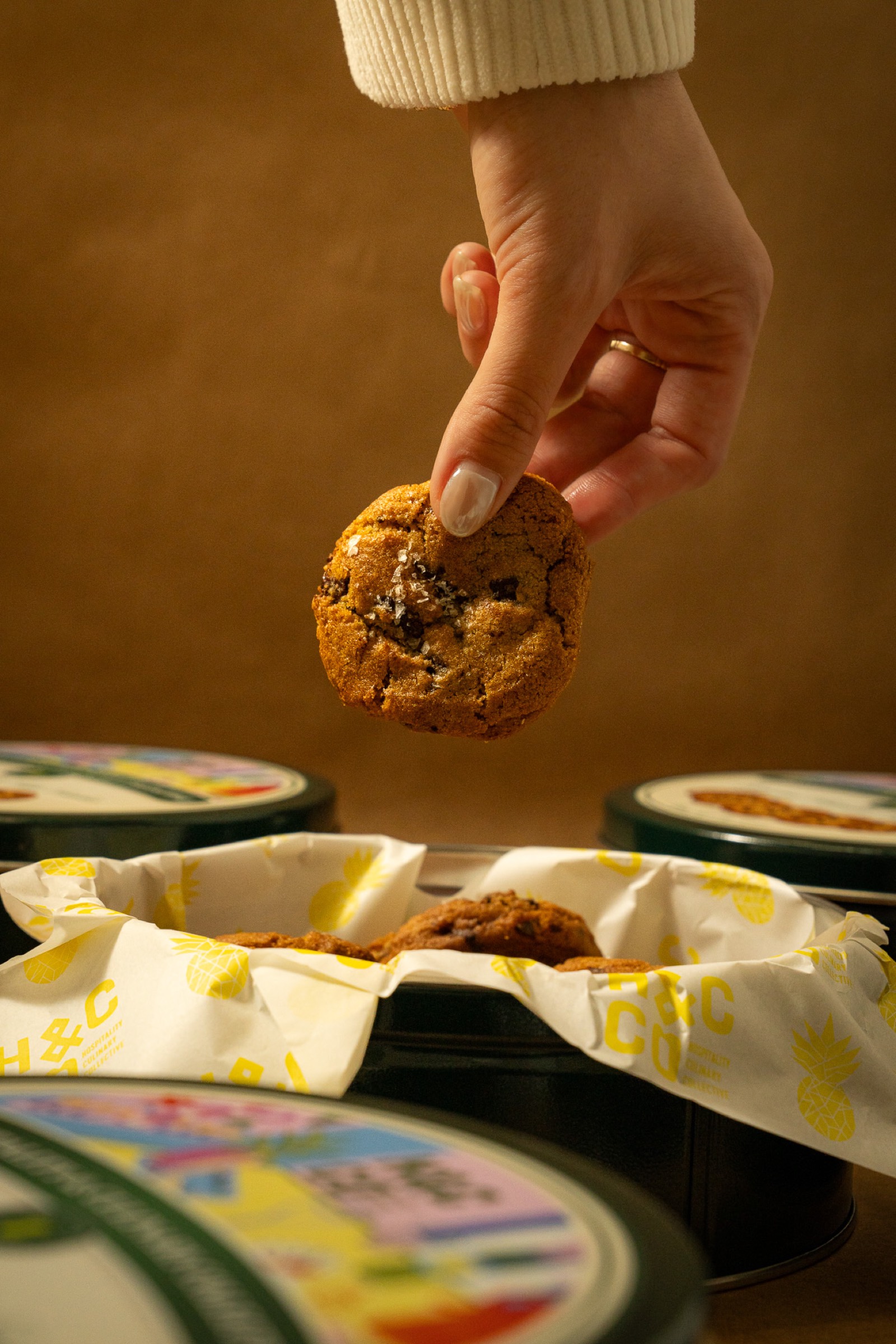 Artisan cookie chocolate chip sea salt product photography Miami