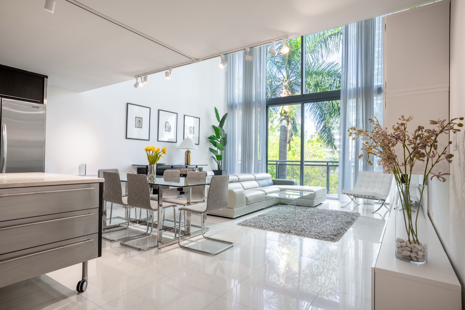 Modern kitchen open concept interior design Miami